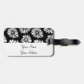 白ファンキー黒花 ラゲッジタグ (裏面横)