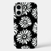 白ファンキー黒花 Case-Mate iPhoneケース (裏面)