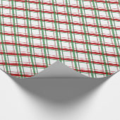 白ファンシーのクリスマスプレド ラッピングペーパー (角)