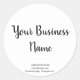 白ファンシースタイリッシュカフェ、ベーカリー、ケータリングセット ラウンドシール