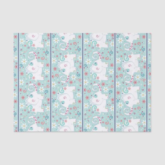 白ファンシー象がパレード 薄葉紙 (正面)