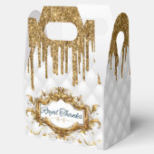 白ファンシー│金ゴールドドリップグリッターア王室のフリカ王子 フェイバーボックス (オープン)