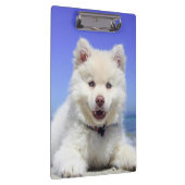 白フィンランド語ラプントパピーかわいい クリップボード (右)