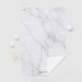 白フェイク大理石ゴルパーソナライズされたフタオル ゴルフタオル (インサイチュ)