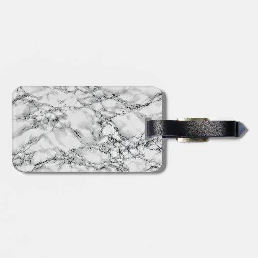 白フェイク大理石ラゲージタグ ラゲッジタグ (裏面横)
