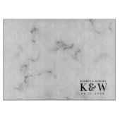 白フェイク大理石 カッティングボード (正面)