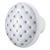  白フェイク金ゴールドノブセラミック引き抜き セラミックノブ (右)