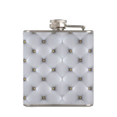 白フェイク革 フラスク (裏面)