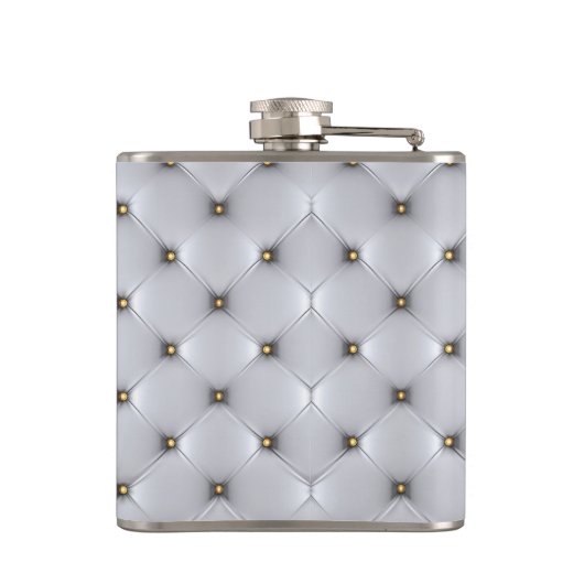 白フェイク革 フラスク (裏面)