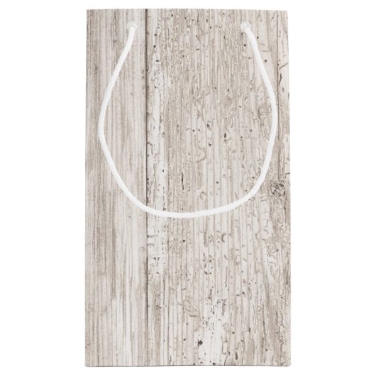 白フェイク風化木材抱き枕 スモールペーパーバッグ (裏面)