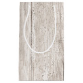 白フェイク風化木材抱き枕 スモールペーパーバッグ (正面)