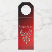 白フェニックスが赤n黒の灰を上昇おめでとう ボトルネックタグ (正面)