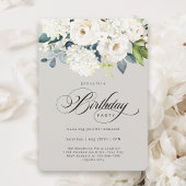 白フェミニンフローラ誕生会 招待状