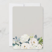 白フェミニンフローラ誕生会 招待状 (裏面)