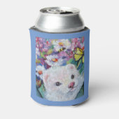 白フェレット&フラワーズクーラーボックス 缶クーラー (缶裏面)
