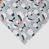 白フクロウの質感 薄葉紙 (詳細)