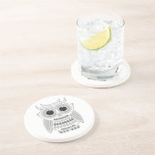 白フクロウ コースター (側面)