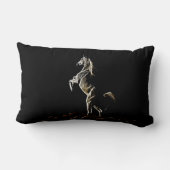 白フラクタル馬腰枕 ランバークッション (裏面)