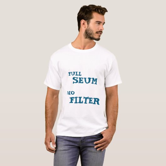 白フランスのおもしろい Tシャツ (正面フル)