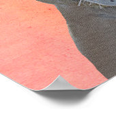 白フランスのブルドッグ ポスター (角)