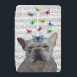 白フランスのブルドッグ iPad MINIカバー<br><div class="desc">ペット</div>