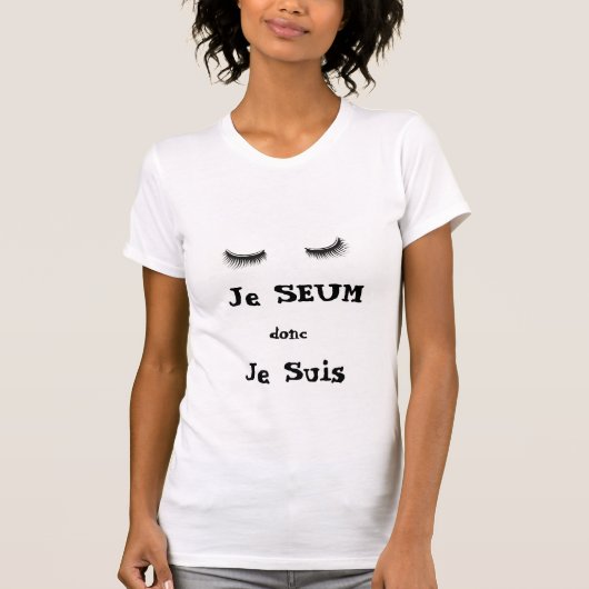 白フランスの引用文 Tシャツ (正面)
