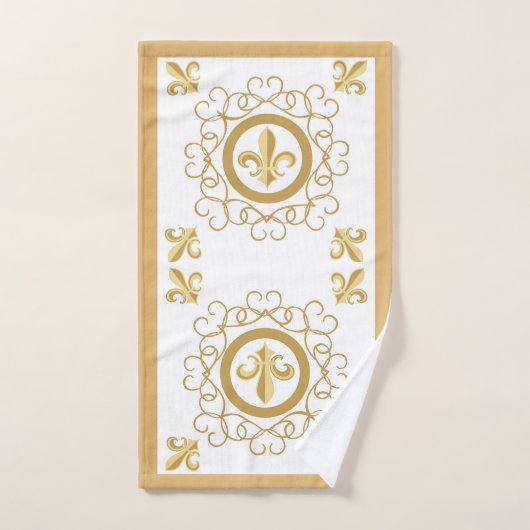 白フランスの色 ハンドタオル (ハンドタオル)