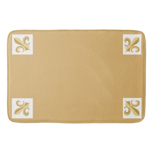 白フランスの色 バスマット (正面)