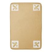 白フランスの色 バスマット (正面縦)