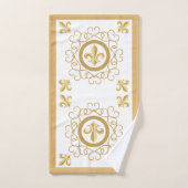 白フランスの バスタオルセット (ハンドタオル)