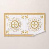 白フランスの バスタオルセット (ハンドタオル)