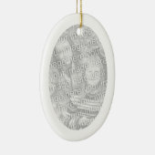 白フレーム楕円オーナメント セラミックオーナメント (右)