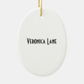 白フレーム楕円オーナメント セラミックオーナメント (裏面)