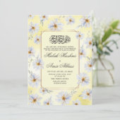 白フローラと黄色イスラム教結婚教徒 招待状 (スタンド正面)
