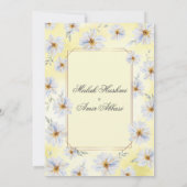 白フローラと黄色イスラム教結婚教徒 招待状 (裏面)