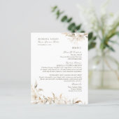 白フローラエレガントキンセアニェラフードリンクメニュー (スタンド正面)