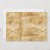 白フローラオンブラックと金ゴールド秋の結婚式 招待状 (裏面)