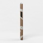 白フローラオン茶 Case-Mate iPhoneケース (裏面/右)