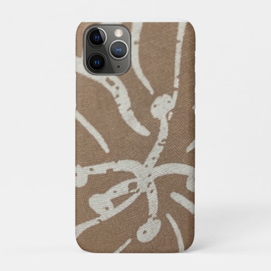 白フローラオン茶 Case-Mate iPhoneケース (裏)