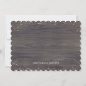 白フローラカボチャ素朴の花嫁の提案 招待状 (裏面)