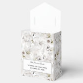 白フローラスワンズバードエレガントな結婚式 フェイバーボックス (オープン)