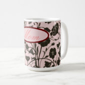 白フローラマグカップ母の日 コーヒーマグカップ (正面右)