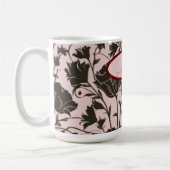 白フローラマグカップ母の日 コーヒーマグカップ (左)