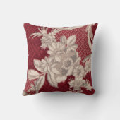 白フローラ壁紙 クッション (裏面)