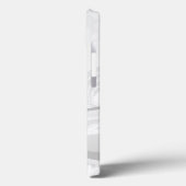 白フローラ旋回モノグラムのデザインiPhoneケース Case-Mate iPhoneケース (裏面 / 左)