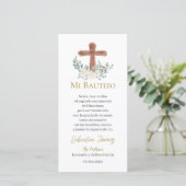 白フローラ洗礼 サンキューカード (スタンド正面)