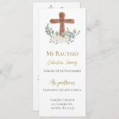 白フローラ洗礼 メニュー (正面/裏面)