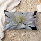 白フローラ白デイジー白ムーム白花 ランバークッション (ブランケット)