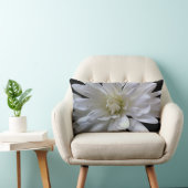 白フローラ白デイジー白ムーム白花 ランバークッション (椅子)