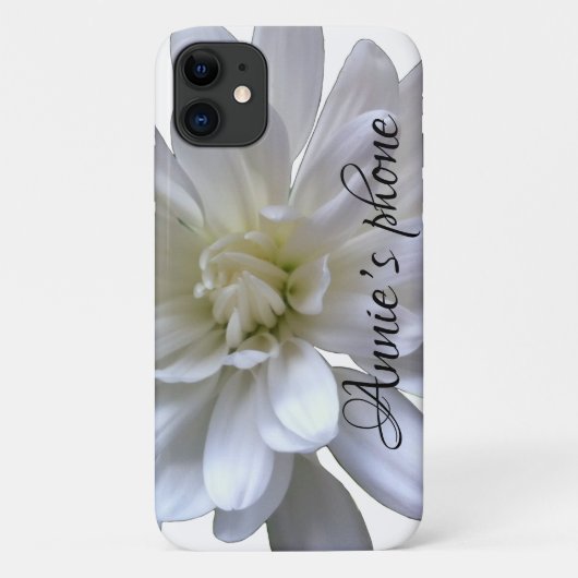 白フローラ白デイジー白ムーム白花 Case-Mate iPhoneケース (裏面)